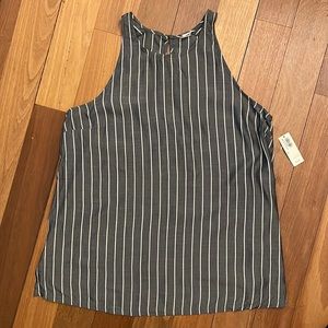 Old Navy Striped High Neck Swing Tank